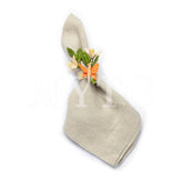 Double Flower with Butterfly Napkin Ring